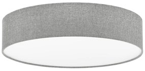 Bielo-sivé stropné svietidlo s textilným tienidlom PASTERI – EGLO