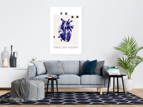 Artgeist Obraz - Take My Heart (1 Part) Vertical Veľkosť: 20x30, Verzia: Premium Print