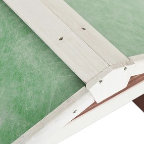 Garáž na robotickú kosačku 72x87x50 cm mokka-biela jedľa