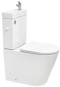 WC kombi komplet s umývadlom vrátane ventilu SAT Brevis Vario SATBRE34