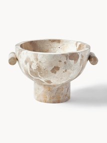 Dekoračná mramorová miska Fossil, V 15 cm