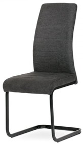 Jedálenská stolička JEREMY — kov, látka, viac farieb Zelenomodrá