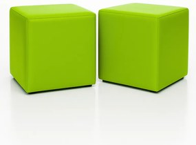 Sedací vak taburetka kocka limetková EMI
