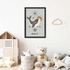 Gario Plagát Magická veľryba Farba rámu: Bez rámu, Rozmery: 60 x 90 cm