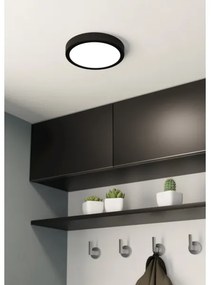 Eglo 900653 - LED kúpeľňové stropné svietidlo FUEVA LED/17W/230V čierne IP44