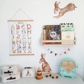 Samolepka do detskej izby sada rozprávkových králikov