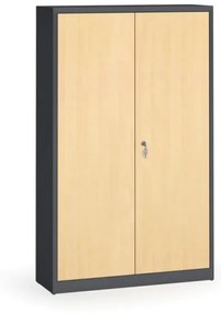 Alfa 3 Zvárané skrine s lamino dverami, 1950 x 1200 x 400 mm, RAL7016/breza