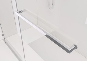 CERANO - Sprchová zástena Medin L/P - chróm, transparentné sklo - 130x195 cm - dvojdielna posuvná, CER-CER-477991