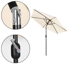 Záhradný slnečník Alissa 270 cm béžový