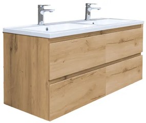 Kúpeľňová skrinka s umývadlom SAT B-Way dub mat BWAY2120OAKU, 1 ks