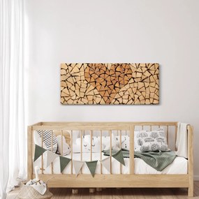 Obraz - Srdce z dreva (120x50 cm)
