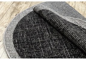 Kusový koberec Sindy černý 2 kruh 160cm