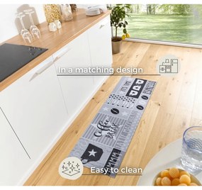 Sivý koberec behúň 50x150 cm Its Time for Espresso – Hanse Home