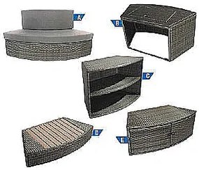 NETSPA Mobilná vírivka SPECIAL SET OCTOPUS (1000L)