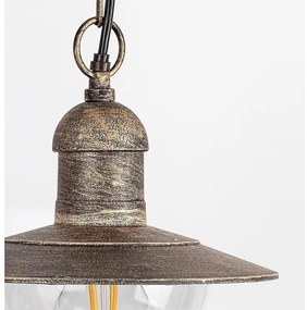 Brilagi - Vonkajšie závesné svietidlo MOLDE 1xE27/60W IP44 bronzová/patina