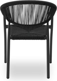 STAR záhradná stolička s podrúčkami antracit