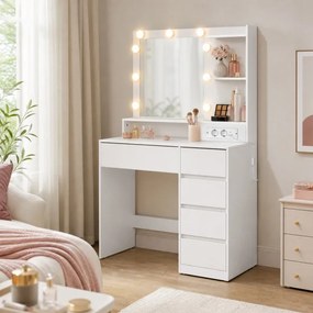 Toaletný stolík s LED zrkadlom RDT241WB01