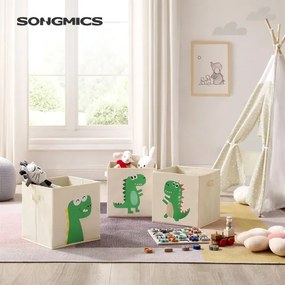 Detské stohovateľné boxy na hračky RFB704W03 (3 ks)