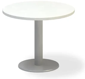 Konferenčný stôl ProOffice priemer 70 x 50,7 cm, biela