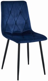Set dvoch jedálenských stoličiek LIBRA zamatové granátové (čierne nohy)