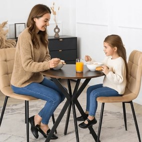 PROXIMA.store - Jedálenský stôl LAUREN FARBA: biela, FARBA NÔH: orech