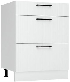 Skrinka do kuchyne Kate d60s/3 biely hrášok