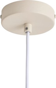 Škandinávska závesná lampa béžová s opálovým sklom - Polly