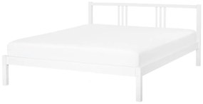 Manželská posteľ 140 cm VALLES (s roštom) (biela). Vlastná spoľahlivá doprava až k Vám domov. 1007546