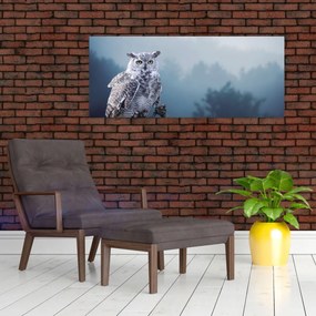 Obraz - Sova snežná (120x50 cm)