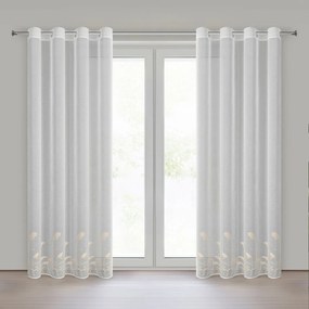 ZÁCLONA NA KRÚŽKOCH TASHA1 140X250 CM VZOROVANÁ