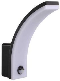 LED vonkajšie nástenné svietidlo so snímačom pohybu a súmraku, 20 W, 230 V, IP65