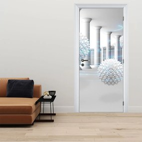 Fototapeta na dvere - Abstrakcia v antickom štýle (95x205cm)