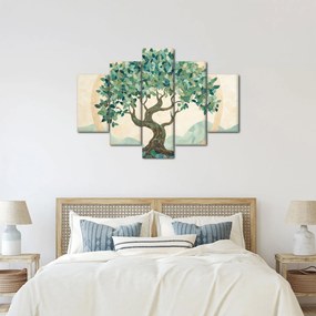 Obraz – Elegantná mozaika so stromom (150x105 cm)