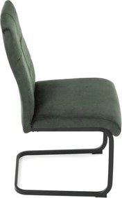 Jedálenská stolička zamatová, zelená DCL-D1275 GRN4