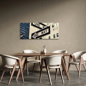 Obraz - New York ONE WAY (120x50 cm)
