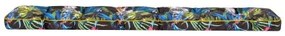 Záhradný vankúš na lavičku ETNA 120x40 cm, farebné listy