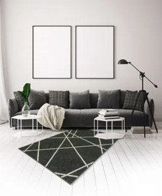 Koberce Breno Kusový koberec PORTLAND 2605/RT4Z, sivá, viacfarebná,133 x 190 cm