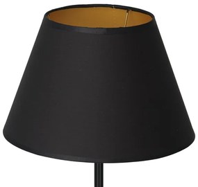Stolná lampa ARDEN 1xE27/60W/230V pr. 30 cm čierna/zlatá