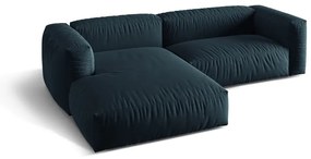 Tmavomodrá modulárna rohová pohovka (ľavý roh) Martina – Micadoni Home