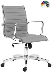 ANTARES Kancelárske kreslo 8850 KASE RIBBED LOW BACK čalúnenie KOŽA