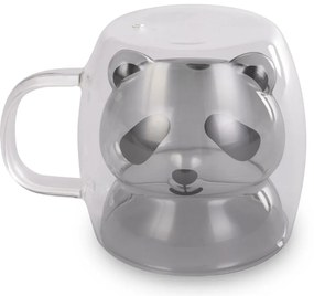 Lamart LT9126 2-dielna súprava pohárov Bear Vaso, 230 ml, čierna