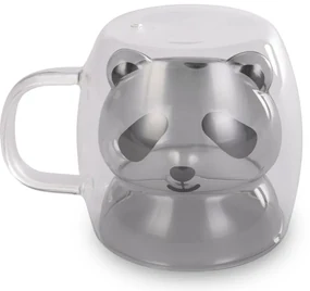 Lamart LT9126 2-dielna súprava pohárov Bear Vaso, 230 ml, čierna