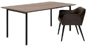 Ravello jedálenský stôl 160x80 cm hnedý