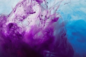 Tapeta kúzelná fialovo-modrá abstrakcia - 150x270