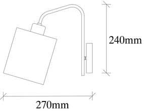 Nástenné svietidlo v bielo-striebornej farbe Ve – Opviq lights