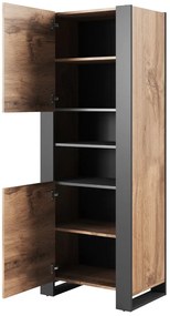 VITRÍNA MADEIRA DUB WOTAN + ANTRACIT 170 cm