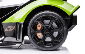 LEAN CARS Elektrické autíčko Lamborghini GT HL528 LED svetlá MP3 zelené
