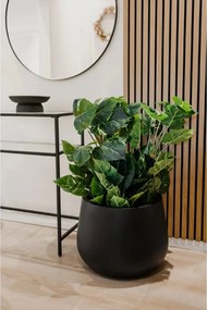 Kvetináč GIRAR, sklolaminát, výška 37 cm, antracit