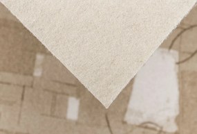 AladinWorld Expres, Metrážny koberec Libra 35, na mieru, šíře 4m,5m, béžová, filc, chodba / predsieň