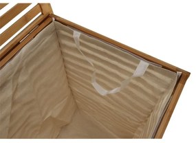 Kondela Kôš na bielizeň, BASKET, lakovaný bambus/béžová